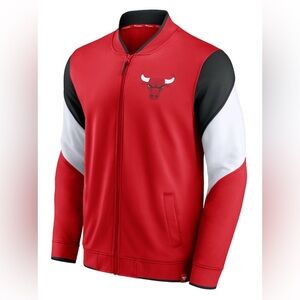 Chicago Bulls Fanatics League Best Performance Full Zip Jacket Men’s Medium Red